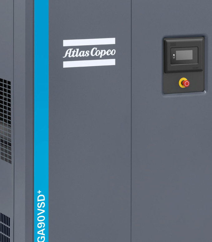Atlante Copco VSD della vite iniettato olio più il peso 2 di GA 45 VSD+ 45kw 860kg